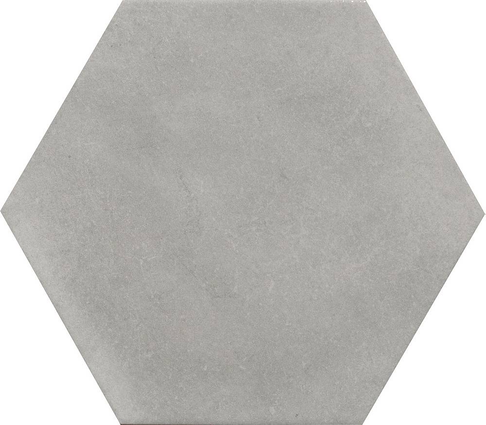 Керамогранит Cir Materia Prima Esag. Grey Vetiver 1069779, цвет серый, поверхность глянцевая, шестиугольник, 240x277