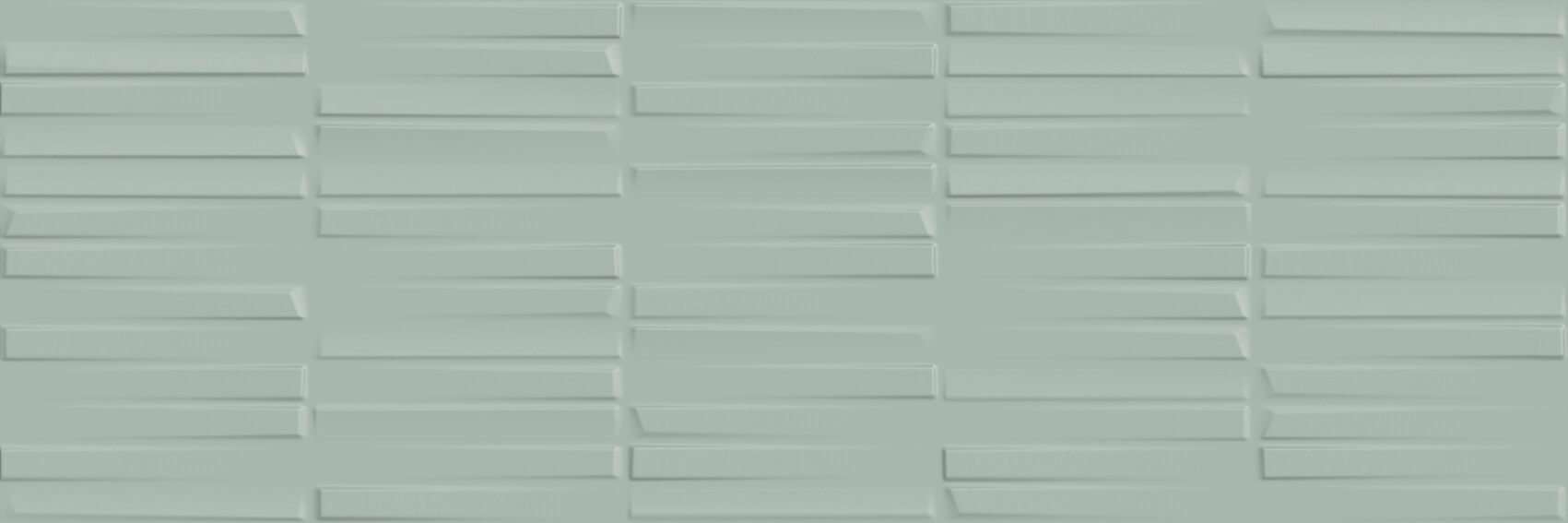 Керамическая плитка Love Tiles Splash Freefall Green, цвет зелёный, поверхность матовая, прямоугольник, 200x600
