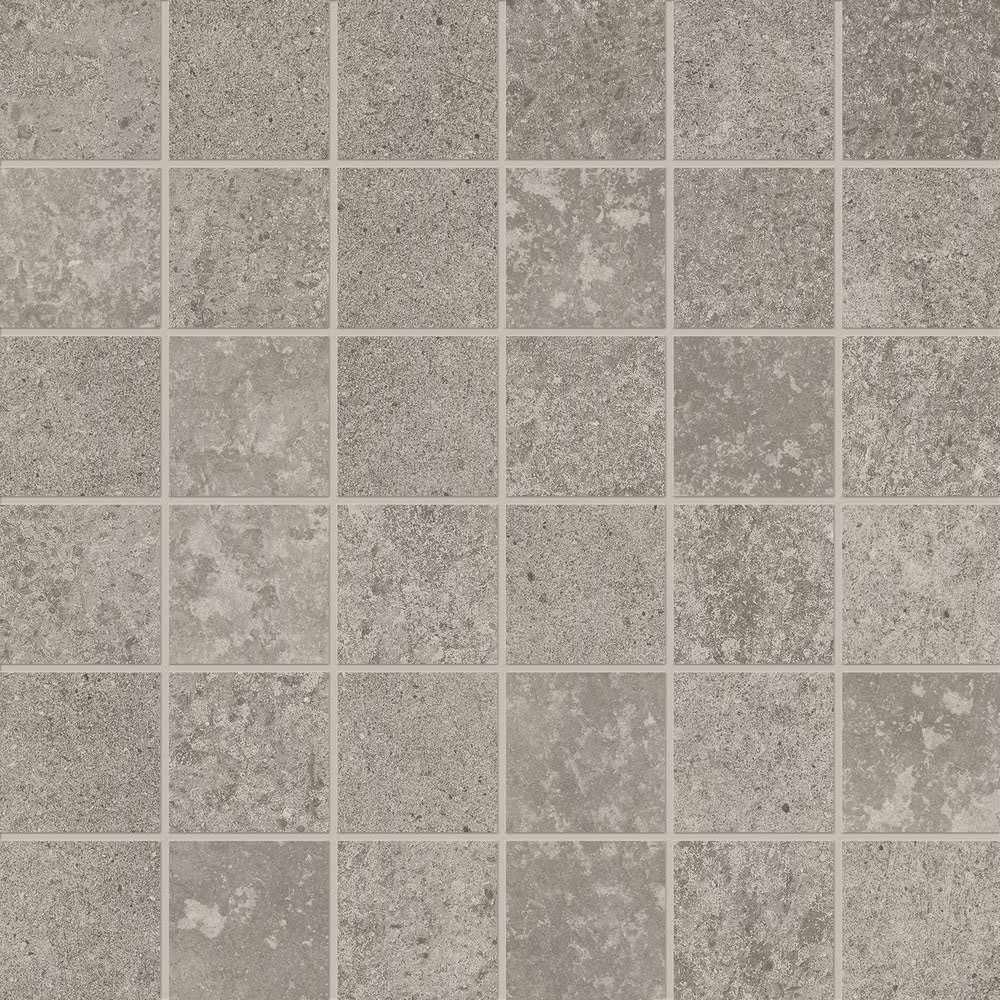 Мозаика ABK Unika Mos.Quadretti Grey Rett. UKR09151, цвет серый, поверхность матовая, квадрат, 300x300