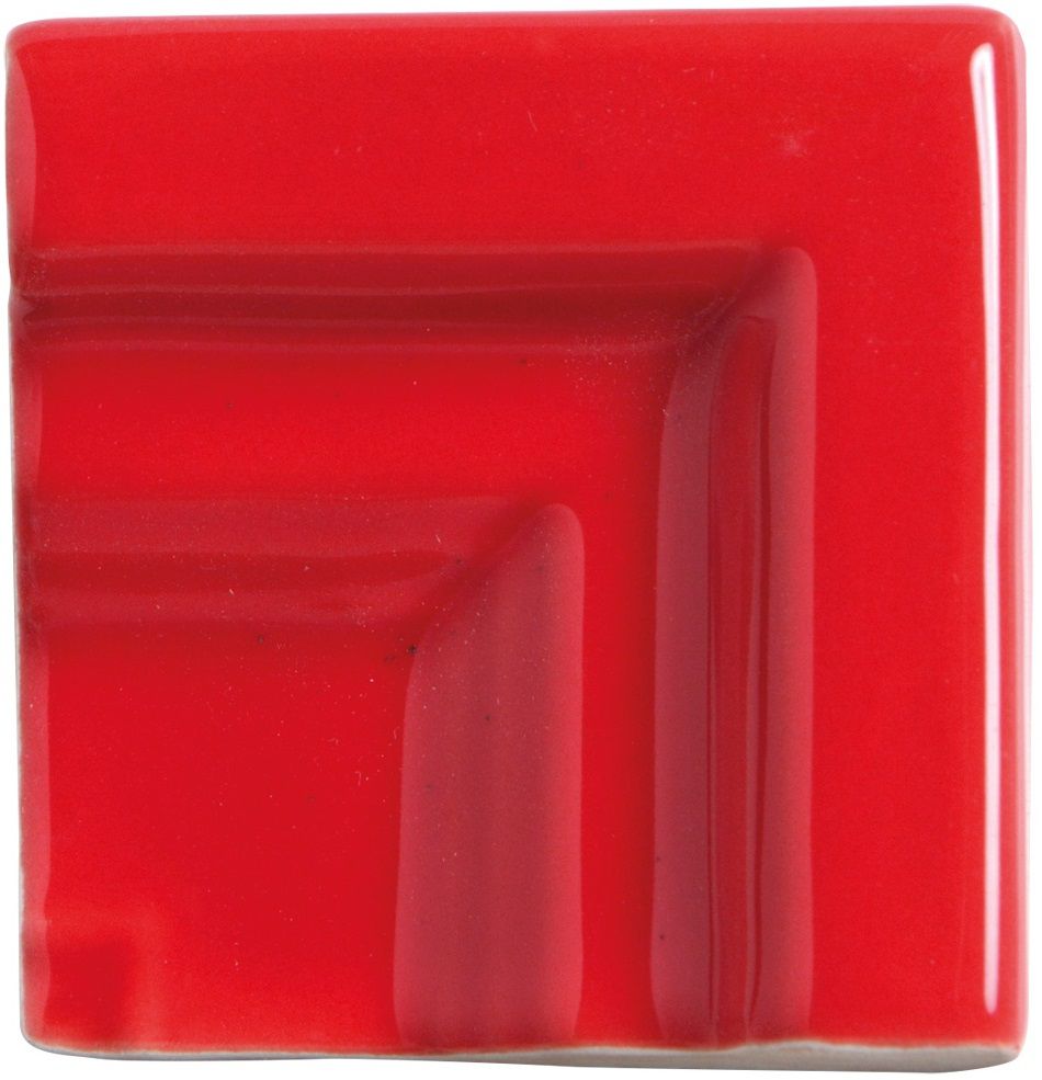 Спецэлементы Adex ADRI5077 Angulo Marco Cornisa Monaco Red, цвет красный, поверхность глянцевая, квадрат, 30x30