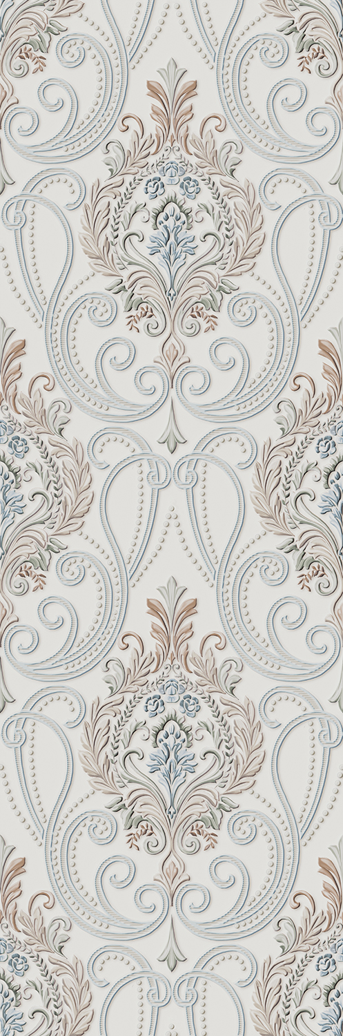 Керамическая плитка Kerama Marazzi Фару матовый обрезной 12158R, цвет белый, поверхность матовая, прямоугольник, 250x750