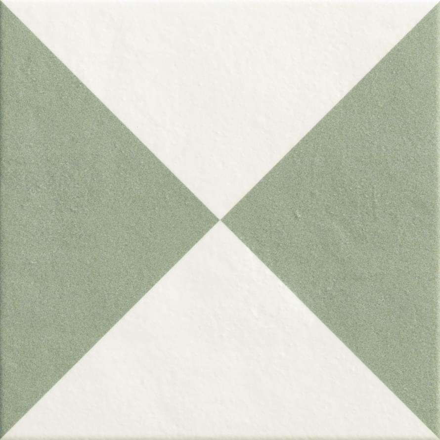 Декоративные элементы Mutina Margherita Cones Ndm30, цвет белый зелёный, поверхность матовая, квадрат, 205x205