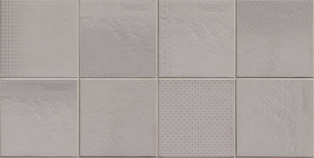 Декоративные элементы Cir Mat C Dec Zinc 1055445, цвет серый, поверхность матовая, квадрат, 400x400