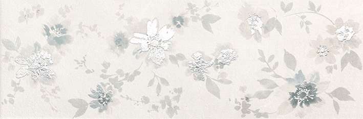 Керамическая плитка Fap Deco&More Flower White fRGH, цвет белый, поверхность матовая, прямоугольник, 250x750