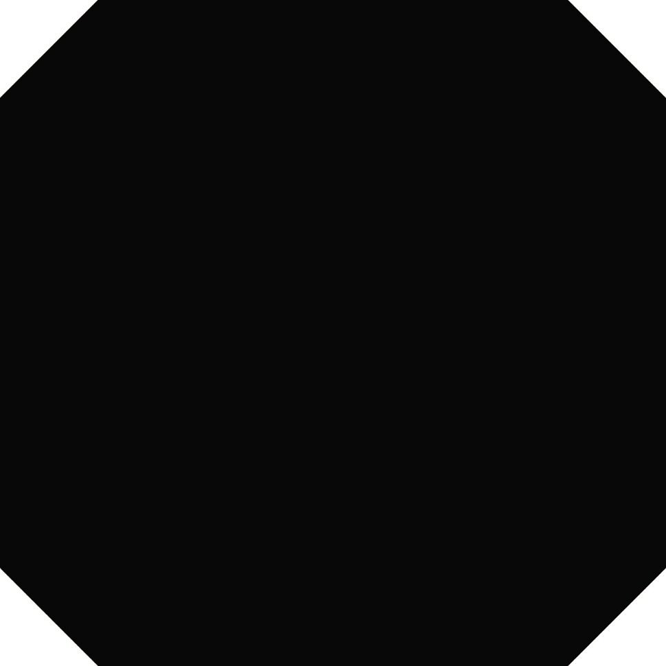 Керамогранит Keros Octo Element Negro, цвет чёрный, поверхность матовая, квадрат, 250x250