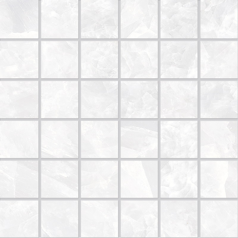 Мозаика Emilceramica (Acif) Tele Di Marmo Revolution Mosaico 5X5 Thassos Nat EHNV, цвет белый, поверхность матовая, квадрат, 300x300