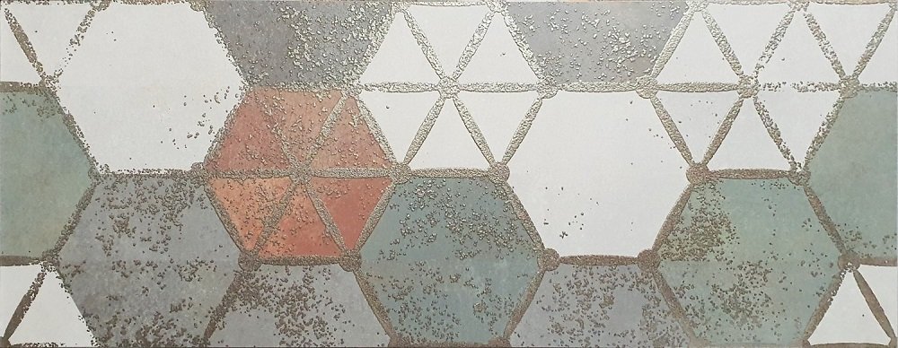 Керамическая плитка La Platera Vulkan Hex, цвет разноцветный, поверхность матовая, прямоугольник, 350x900