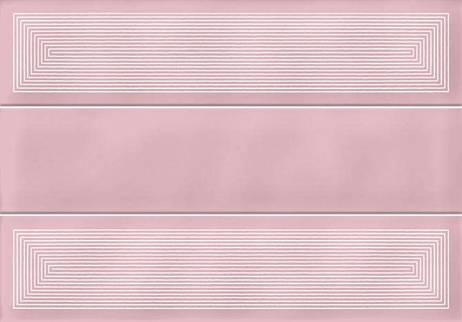 Керамическая плитка Vives Hanami Kozen Rosa VIV-HAN-037, цвет розовый, поверхность глянцевая, прямоугольник, 230x335