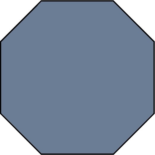 Керамогранит Ce.Si Art Deco Zaffiro Ottagono, цвет синий, поверхность матовая, восьмиугольник, 100x100