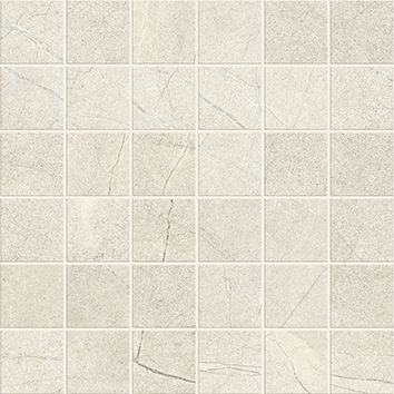 Мозаика Coliseumgres Fiamma White Mosaico 610110001044, цвет белый, поверхность натуральная, квадрат, 300x300