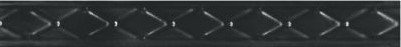 Бордюры Керамин Монро 5 ОБ, цвет чёрный, поверхность матовая, прямоугольник, 275x30