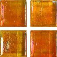 Мозаика JNJ Mosaic Ice Jade IC80, цвет оранжевый, поверхность глянцевая, квадрат, 150x150