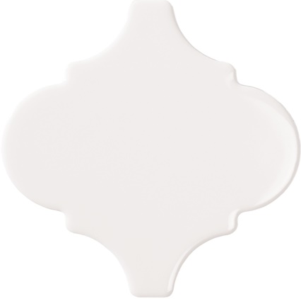 Керамическая плитка Bestile Bondi Arabesque White, цвет белый, поверхность матовая, арабеска, 150x150