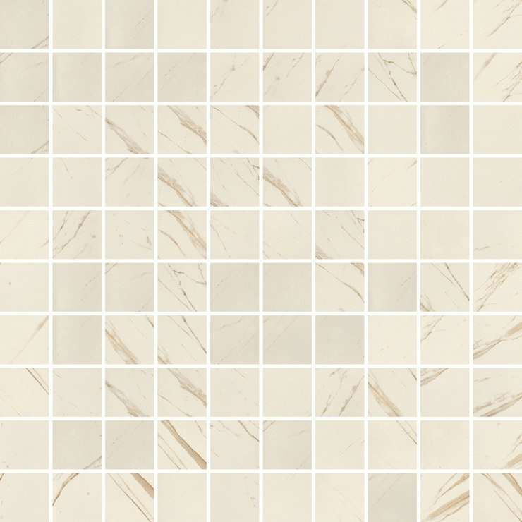 Мозаика Versace Marble Mosaico Bianco T100 240501, цвет белый, поверхность лаппатированная, квадрат, 291x291