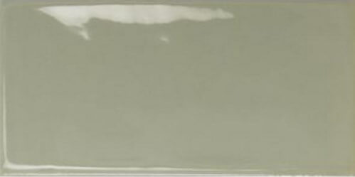 Керамическая плитка Monopole Mirage Sage Brillo, цвет зелёный, поверхность глянцевая, кабанчик, 75x150