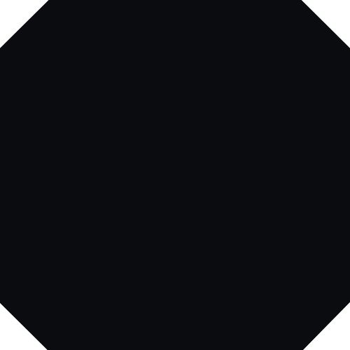 Керамогранит APE Eight Black, цвет чёрный, поверхность матовая, квадрат, 200x200