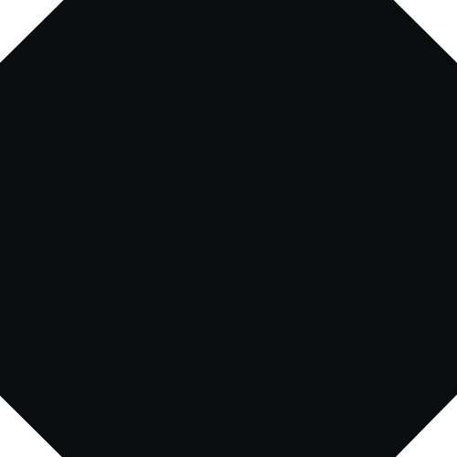 Керамогранит APE Eight Black, цвет чёрный, поверхность матовая, квадрат, 200x200