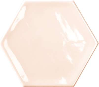 Керамическая плитка Bestile Bondi Hexagon Pink, цвет розовый, поверхность матовая, шестиугольник, 110x125