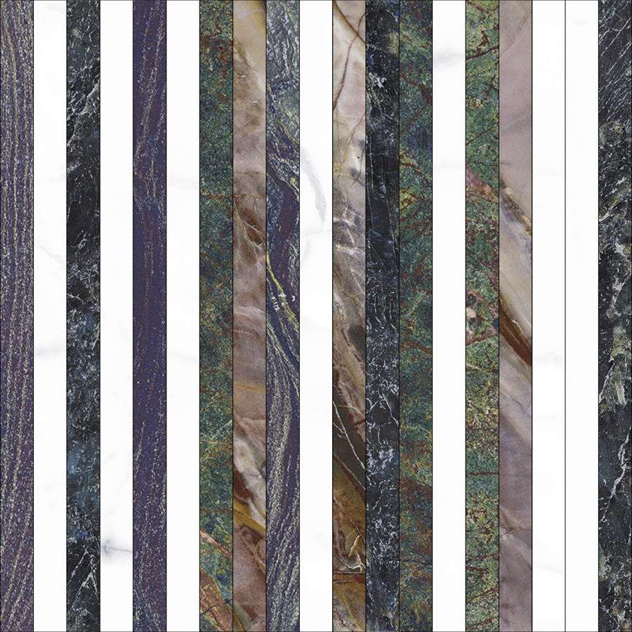 Мозаика Aparici Vivid Lines Mix Mos, цвет разноцветный, поверхность глянцевая, квадрат, 298x298