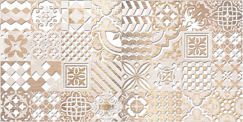 Декоративные элементы Laparet Bastion декор бежевый 08-03-11-454, цвет бежевый, поверхность матовая, прямоугольник, 200x400