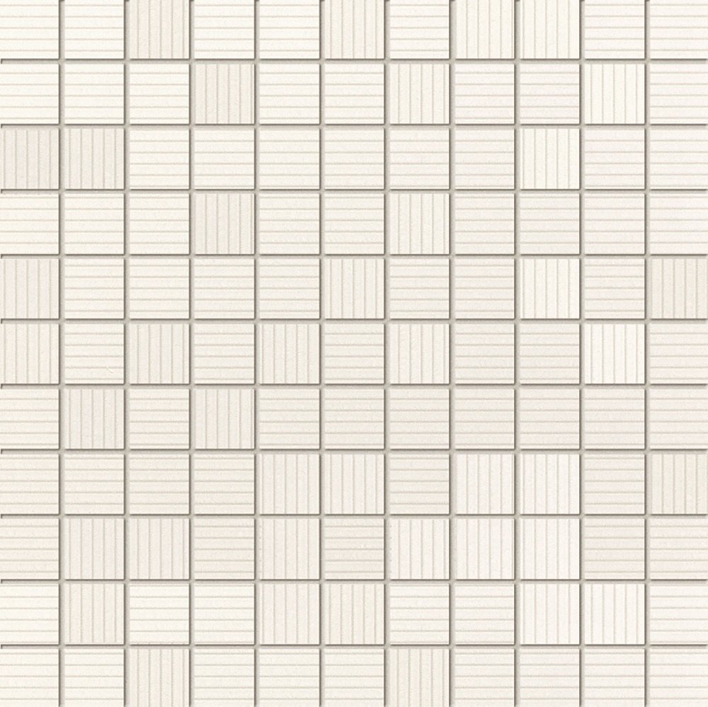 Мозаика Tubadzin Indigo Bialy, цвет бежевый, поверхность глянцевая, квадрат, 300x300