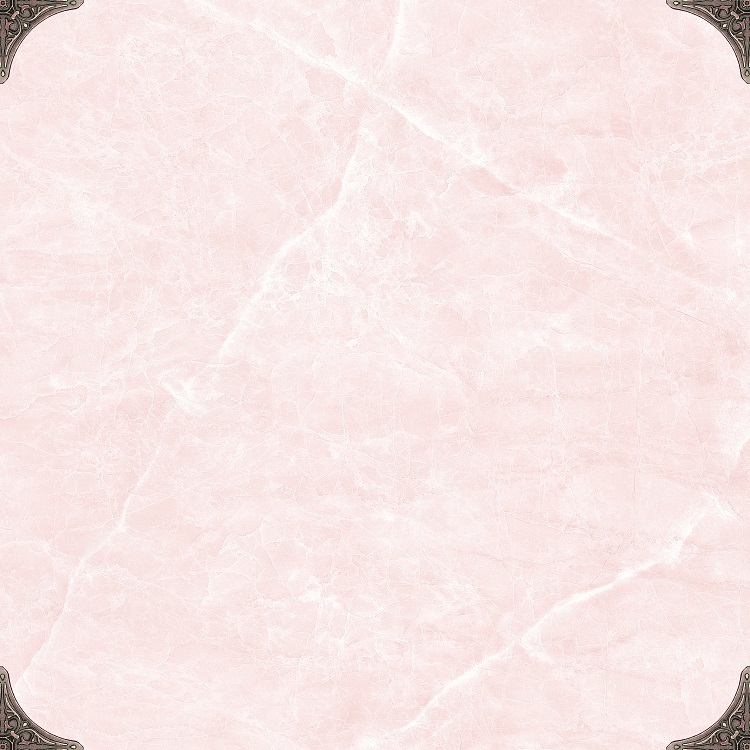 Керамогранит Eurotile Lia Milk, цвет розовый, поверхность глянцевая, квадрат, 495x495