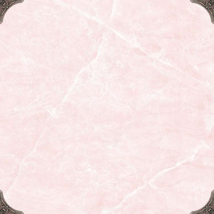 Керамогранит Eurotile Lia Milk, цвет розовый, поверхность глянцевая, квадрат, 495x495