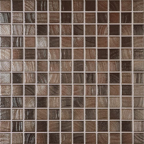 Мозаика Jasba Senja Pure Wenge Metallic 3227, цвет коричневый, поверхность матовая, квадрат, 316x316