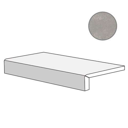 Спецэлементы ABK Out.20 Elem.L Blend Concrete Ash PF60007026, цвет серый, поверхность матовая, прямоугольник, 150x600
