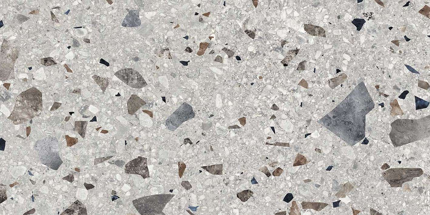 Керамогранит Керамин Рок Серый, цвет серый, поверхность сатинированная, прямоугольник, 600x1200
