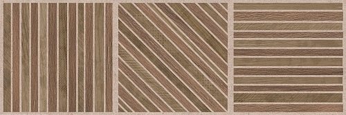 Керамическая плитка Creto Salutami Mix 00-00-5-17-01-11-3348, цвет коричневый, поверхность матовая, прямоугольник, 200x600