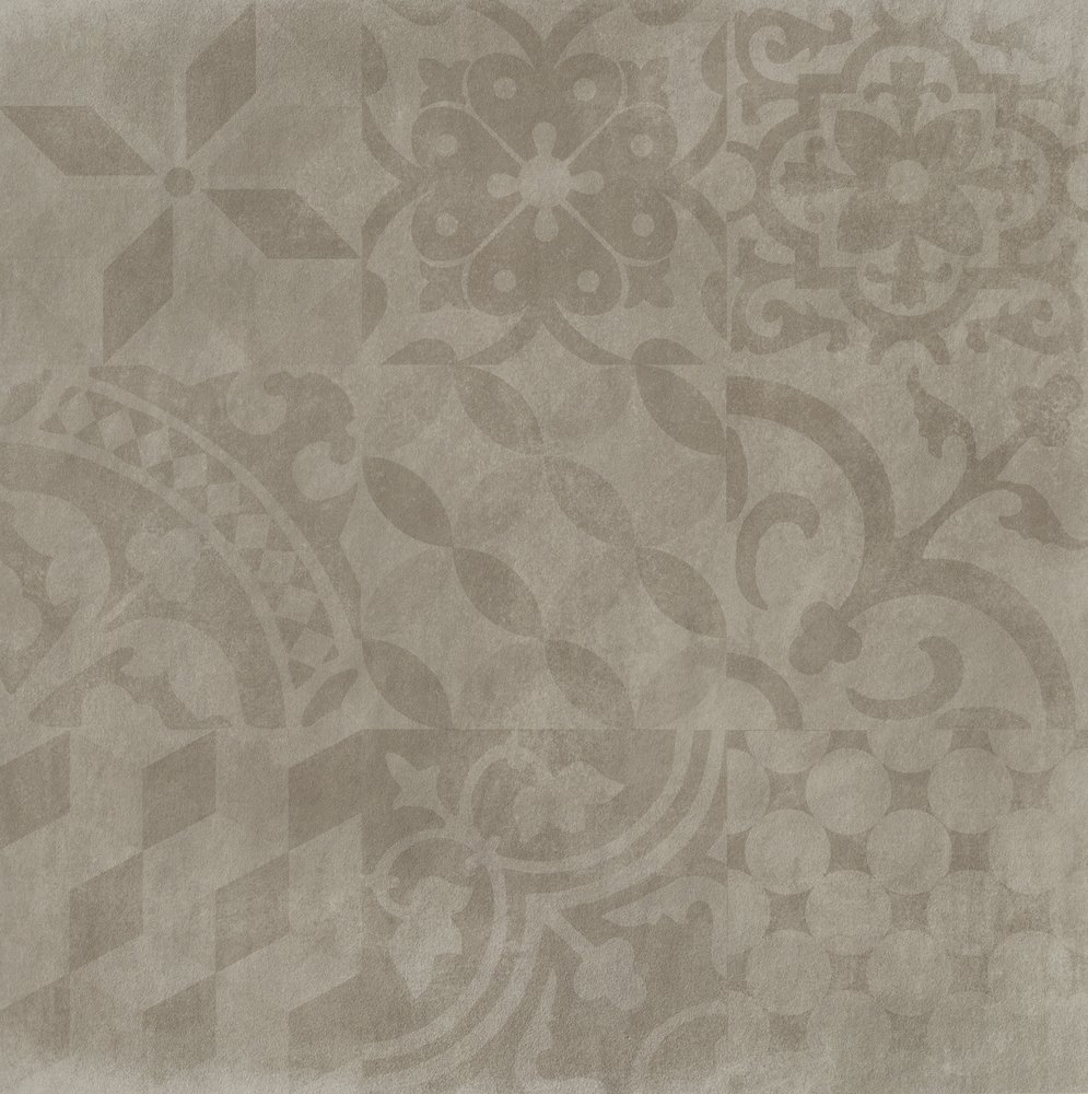Декоративные элементы Love Tiles Ground Offshore Tortora, цвет серый, поверхность глазурованная, квадрат, 600x600