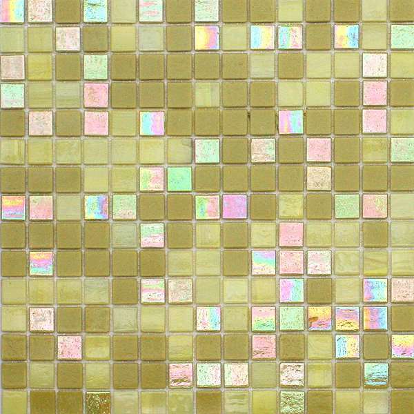 Мозаика JNJ Mosaic Mixed Colored 1814-V, цвет жёлтый, поверхность глянцевая, квадрат, 327x327
