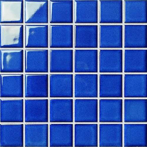Мозаика NS Mosaic PW4848-08, цвет синий, поверхность глянцевая, квадрат, 306x306