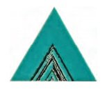 Декоративные элементы Petracers Triangolo Lei Verde, цвет бирюзовый, поверхность глянцевая, квадрат, 170x170
