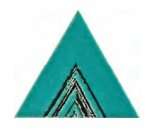 Декоративные элементы Petracers Triangolo Lei Verde, цвет бирюзовый, поверхность глянцевая, квадрат, 170x170