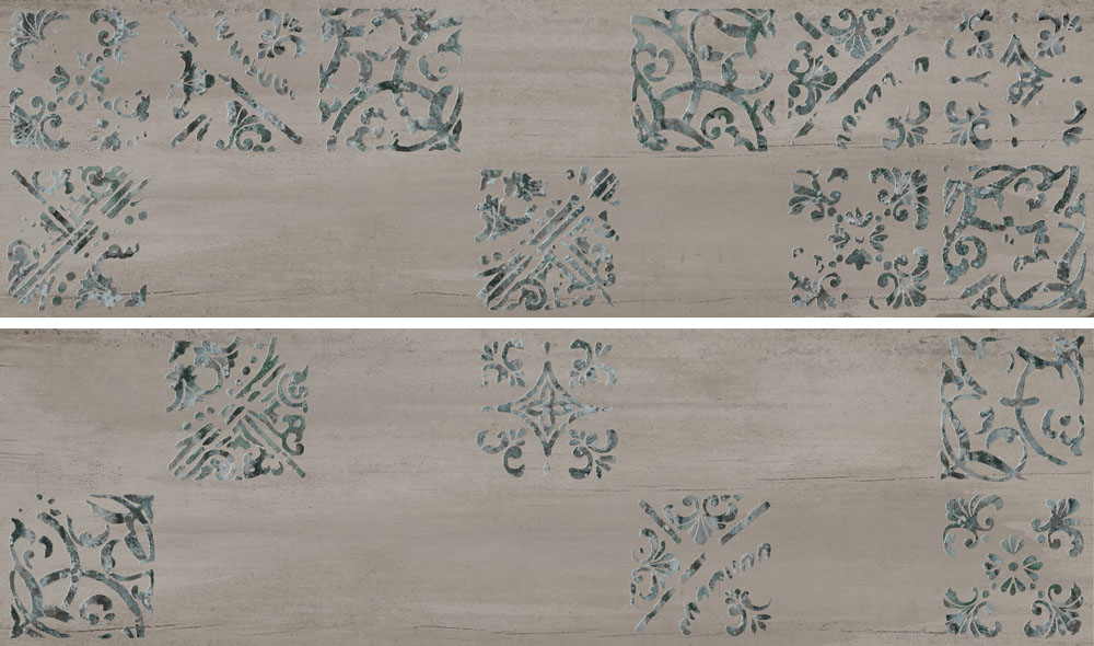 Декоративные элементы Ibero Sospiro Decor Artisan Smoke Rec-Bis, цвет коричневый, поверхность матовая, прямоугольник, 290x1000