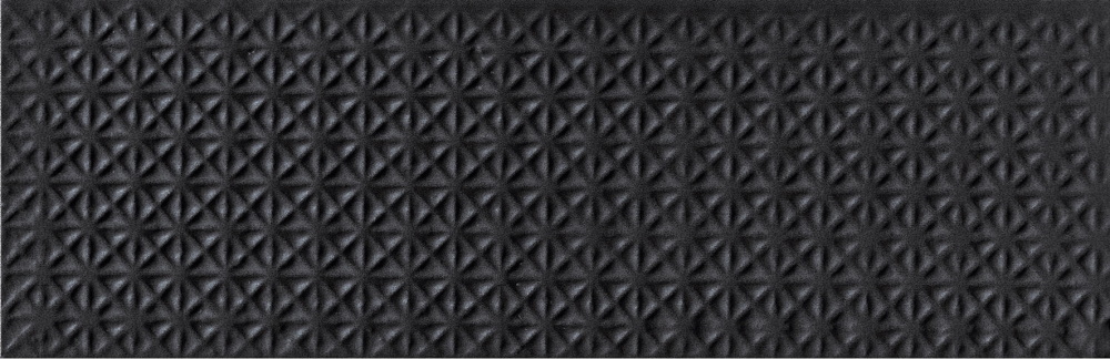 Керамогранит Emilceramica (Acif) Sixty Minibrick Matt Timbro Nero Assoluto EL8F, цвет чёрный, поверхность матовая рельефная, под кирпич, 50x150