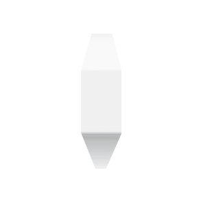 Спецэлементы Vives Angulo Remate Dandy Blanco Brillo, цвет белый, поверхность глянцевая, прямоугольник, 50x15