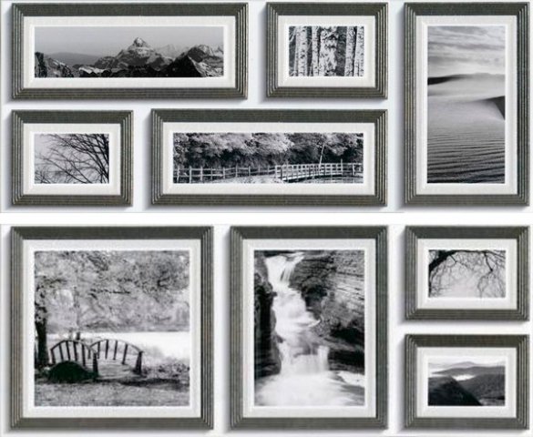 Декоративные элементы Keros Decorado Pictures, цвет чёрно-белый, поверхность глянцевая, прямоугольник, 400x500