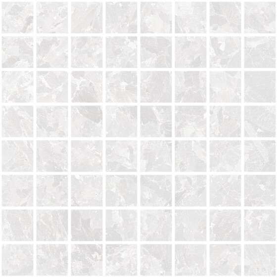 Мозаика 41zero42 Solo Mosaic White 4100545, цвет белый, поверхность матовая, квадрат, 300x300