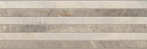Декоративные элементы Porcelanite Dos 9520 Rect. Gris Relieve, цвет серый, поверхность матовая, прямоугольник, 300x900