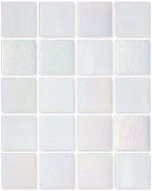 Мозаика Irida City Athens, цвет белый, поверхность глянцевая, квадрат, 327x327