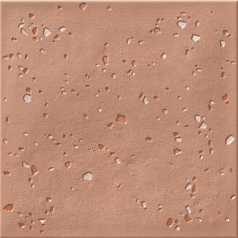 Керамогранит Wow Stardust Pebbles Cotto 126392, цвет терракотовый, поверхность матовая, квадрат, 150x150
