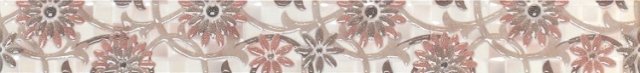 Бордюры STN Ceramica Listelo Happy Crema, цвет бежевый, поверхность глянцевая, прямоугольник, 55x500