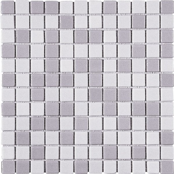 Мозаика Mosavit Combis-4 MC-401+MC-402, цвет серый, поверхность глянцевая, квадрат, 316x316