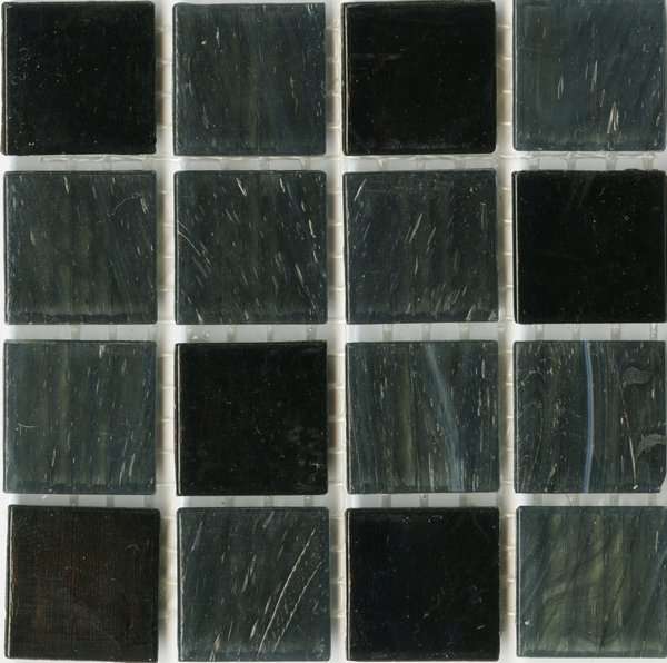 Мозаика JNJ Mosaic Интерьерные Cмеси 200x200 V-J4547 Black, цвет чёрный, поверхность глянцевая, квадрат, 200x200