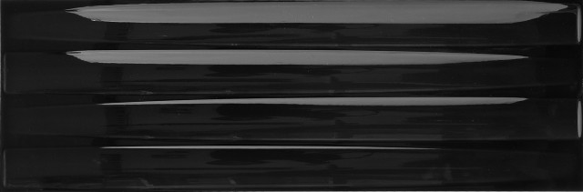 Керамическая плитка Aparici Nordic Negro Arm, цвет чёрный, поверхность глянцевая, квадрат, 298x895