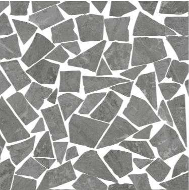 Мозаика Fap Roma Diamond Grigio Schegge Mosaico Brillante fNZA, цвет серый, поверхность глянцевая, квадрат, 300x300