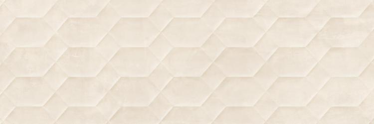 Керамическая плитка Ragno Resina Avorio Struttura Bee 3D Rett R79R, цвет бежевый, поверхность структурированная 3d (объёмная), прямоугольник, 400x1200